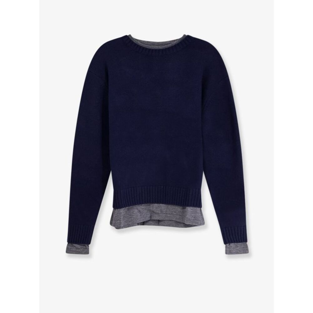 Tonywack Men Layered Wool And Cashmere Sweater